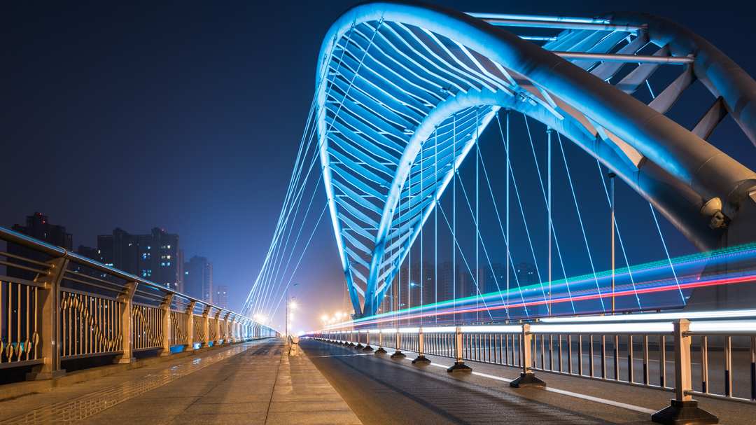 Suzhou Brücke Straße Landschaft, Nacht