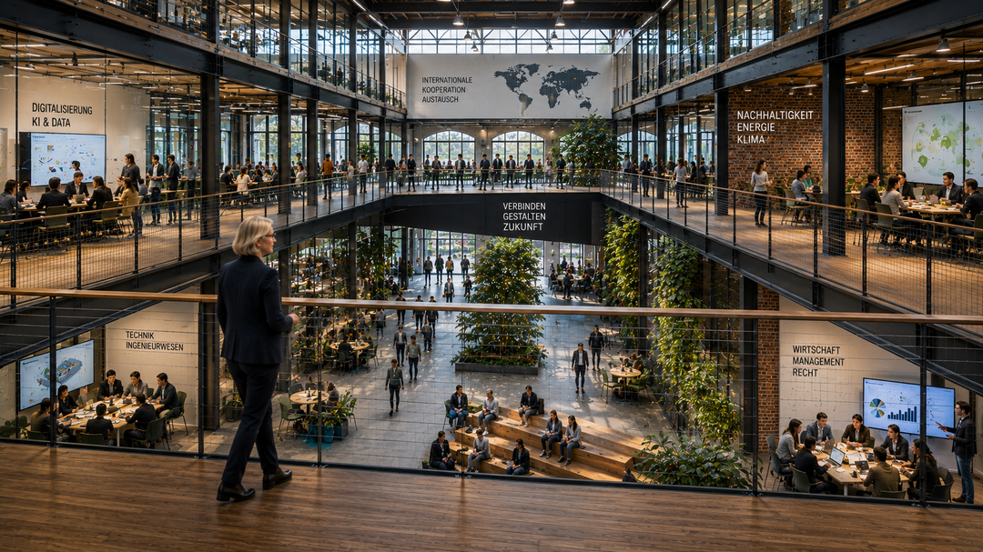 Blick in eine  offene Hochschule der Zukunft