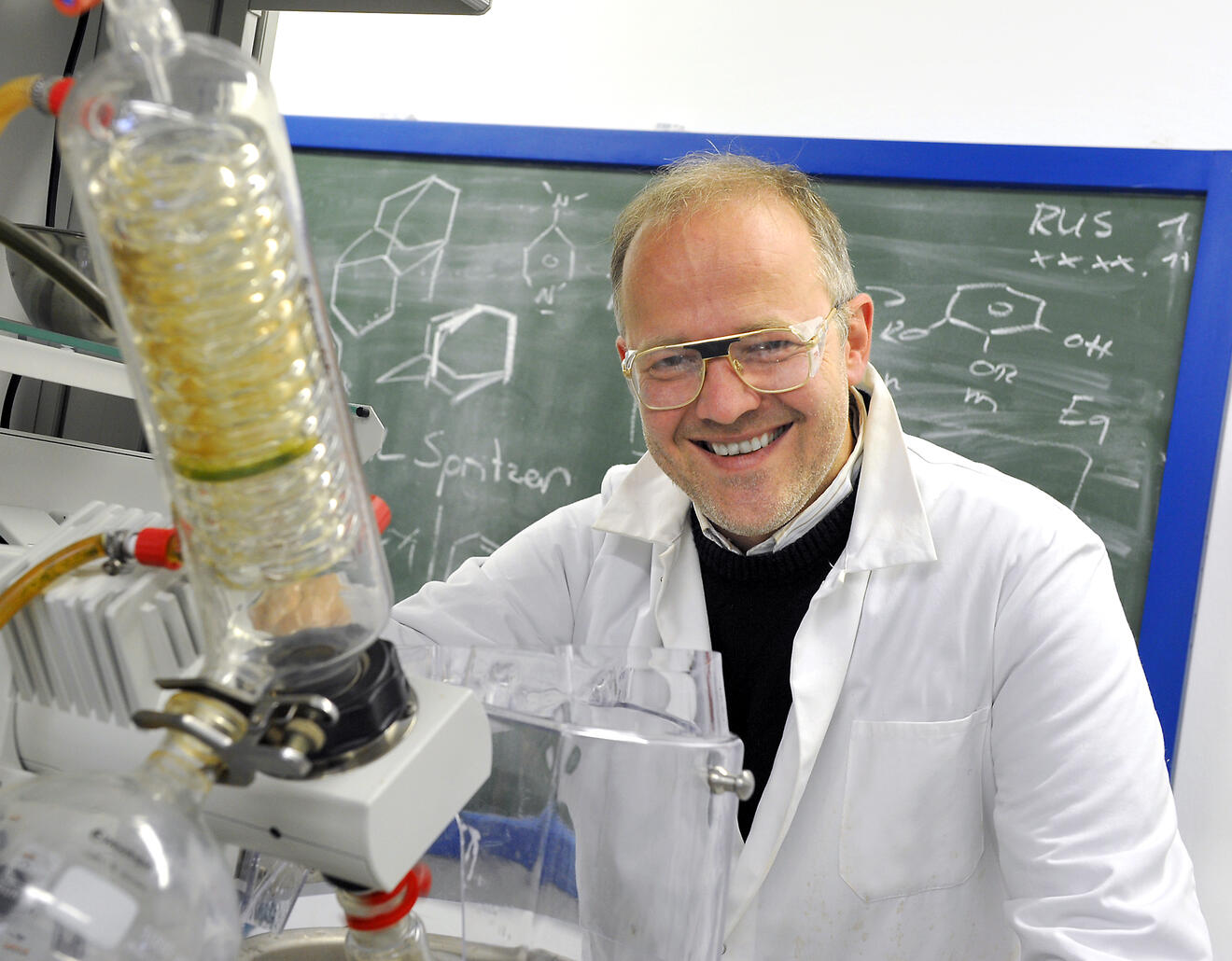 Richard Göttlich im Labor