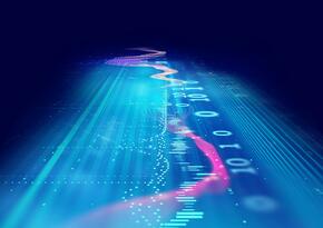 Wellenform blauer hintergrund