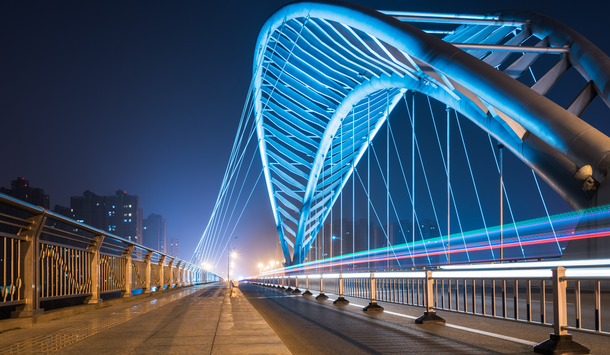 Suzhou Brücke Straße Landschaft, Nacht