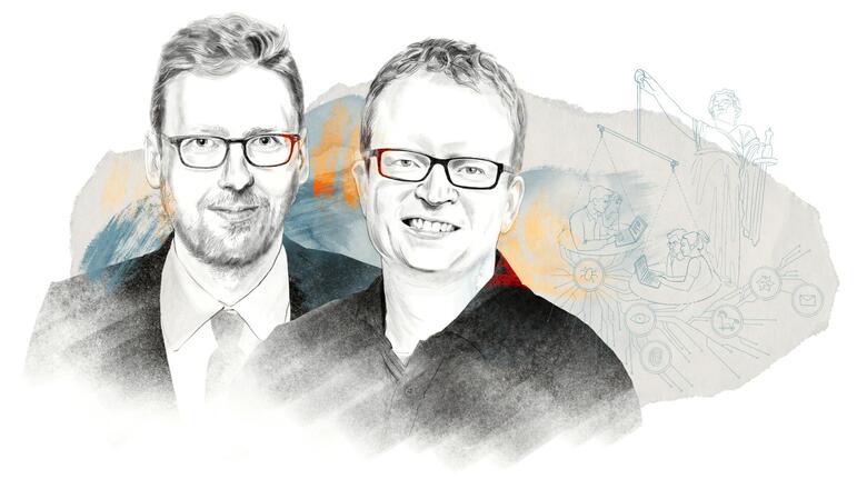 Matthias Uhl und Michael Schermann (Illustration: Irene Sackmann)