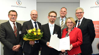 Curriculum 4.0: Auszeichnung der Delegation der Hochschule der Medien Stuttgart am 24. Oktober 2016 (Foto: Peter Himsel)