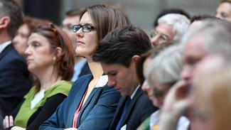 Forschungsgipfel 2017: Publikum im AllianzForum (Foto: David Ausserhofer)