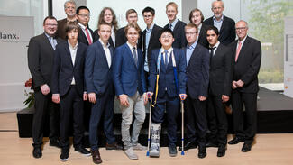 Bundessieger im Bundeswettbewerb Mathematik 2018 (Foto: Talanx AG)