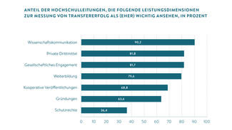 Leistungsdimensionen zur Messung von Transfererfolg (Grafik)
