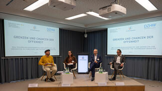 Veranstaltung "Grenzen und Chancen der Offenheit?" (Foto: Bernd Wannenmacher)