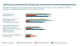 Mögliche langfristige Folgen bei anhaltend hohen Energiekosten (Grafik)