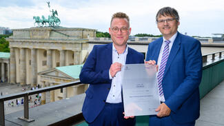 Die Delegation der Otto-Friedrich-Universität Bamberg (Foto: Peter Himsel)