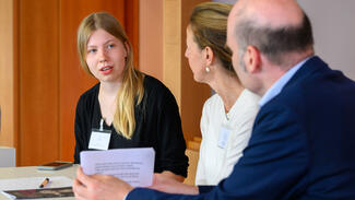 Talkrunde mit Gewinnern aus den Vorjahren (Foto: Peter Himsel)