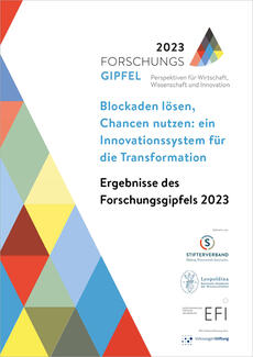 Ergebnispapier zum Forschungsgipfel 2023 (Cover)