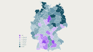 FuE-Personal der Wirtschaft je 1.000 sozialversicherungspflichtig Beschäftigte (Grafik)