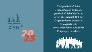 Zivilgesellschaftliche Organisationen bieten gesellschaftliche Vielfalt selten ab (Grafik)