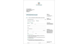 Spendenzusage