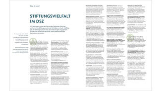 Beispielseiten aus dem DSZ-Jahresbericht 2023/2024 Beispielseiten aus dem DSZ-Jahresbericht 2023/2024
