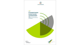 KI-Kompetenzen in deutschen Unternehmen (Cover der Studie) KI-Kompetenzen in deutschen Unternehmen (Cover der Studie)