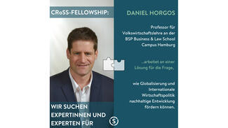 Daniel Horgos arbeitet an einer Lösung für die Frage, wie Globalisierung und internationale Wirtschaftspolitik nachhaltige Entwicklung fördern können. Daniel Horgos arbeitet an einer Lösung für die Frage, wie Globalisierung und internationale Wirtschaftspolitik nachhaltige Entwicklung fördern können.