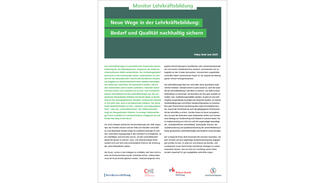 Monitor Lehrkräftebildung: Policy Brief (Cover)