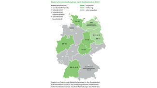 Duale Lehramtsstudiengänge nach Bundesländern 2024