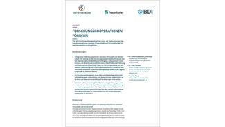 Forschungskooperationen fördern Forschungskooperationen fördern (Cover)