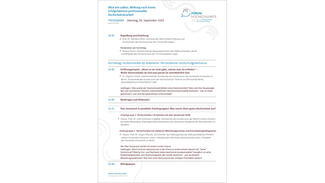 Programmübersicht Programmübersicht