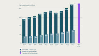 FuE-Aufwendungen im Zeitverlauf FuE-Aufwendungen im Zeitverlauf (Grafik)