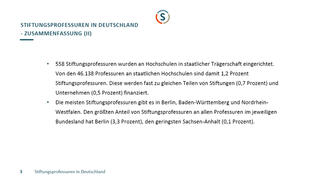Stiftungsprofessuren in Deutschland