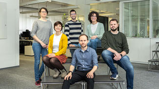 Das Team des Kompetenzzentrums Lehre an der Hochschule Mainz (Foto: Sven-Helge Czichy)