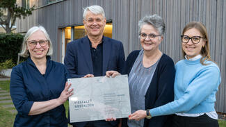 Übergabe des Zertifikats "Vielfalt gestalten" an die Technische Hochschule Bingen (Foto: Peter Himsel)