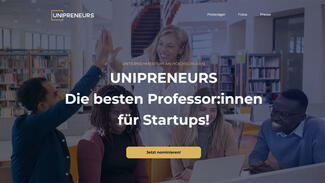 UNIPRENEURS (Screenshot der Homepage)