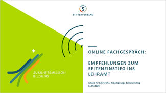 Empfehlungen zum Seiteneinstieg ins Lehramt