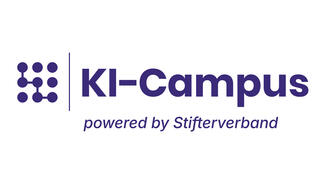 KI-Campus powered by Stifterverband (Logo)