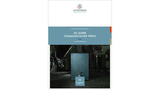 Ausstellung "20 Jahre Communicator-Preis" (Cover des Handouts)