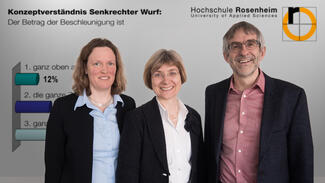 Prof. Dr. Claudia Schäfle, Prof. Dr. Silke Stanzel und Prof. Dr. Elmar Junker (Foto: Hochschule Rosenheim)