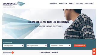 Begabungslotse (Screenshot der Homepage)