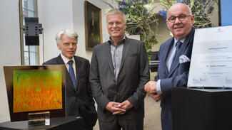 Communicator-Preis 2017 an Stefan Kröpelin (Foto: Falk Wenzel/DFG)