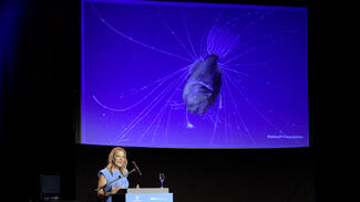 Communicator-Preisverleihung 2018 an Antje Boetius (Foto: Rainer Unkel)