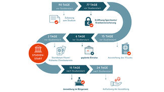 Der Weg nach Deutschland (Grafik)