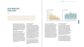 Beispielseiten aus dem DSZ-Jahresbericht 2016/17
