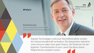 Forschungsgipfel 2016 - Visual Statement von Reinhold Achatz