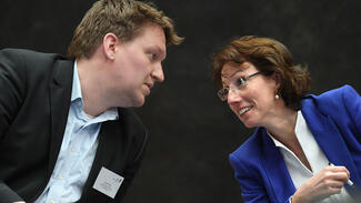 Forschungsgipfel 2016: Christian Heise und Indra Spiecker (Foto: David Ausserhofer)