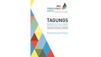 Forschungsgipfel 2016 (Cover der Tagungsbroschüre)