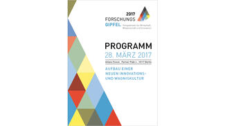 Forschungsgipfel 2017 - Programmheft (Cover)