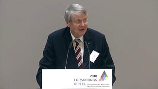 Forschungsgipfel 2018: Mitschnitt des Livestreams