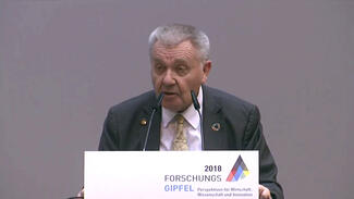 Forschungsgipfel 2018: Mitschnitt des Livestreams