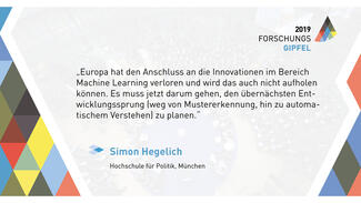 These zum Forschungsgipfel 2019