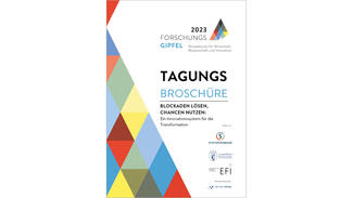 Tagungsbroschüre zum Forschungsgipfel 2023 (Cover)
