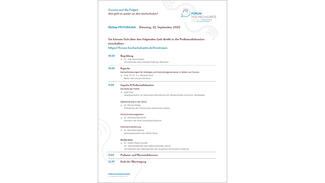 Online-Programm des Forums Hochschulräte am 22. September 2020
