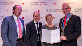 Genius loci-Preis: Preisverleihung an die Uni Mainz (Foto: Stefan F. Sämmer/JGU)