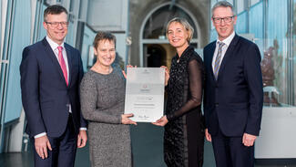 Genius Loci-Preis 2017: Übergabe der Preisurkunde an die TH Köln (Foto: Thilo Schmülgen/TH Köln)